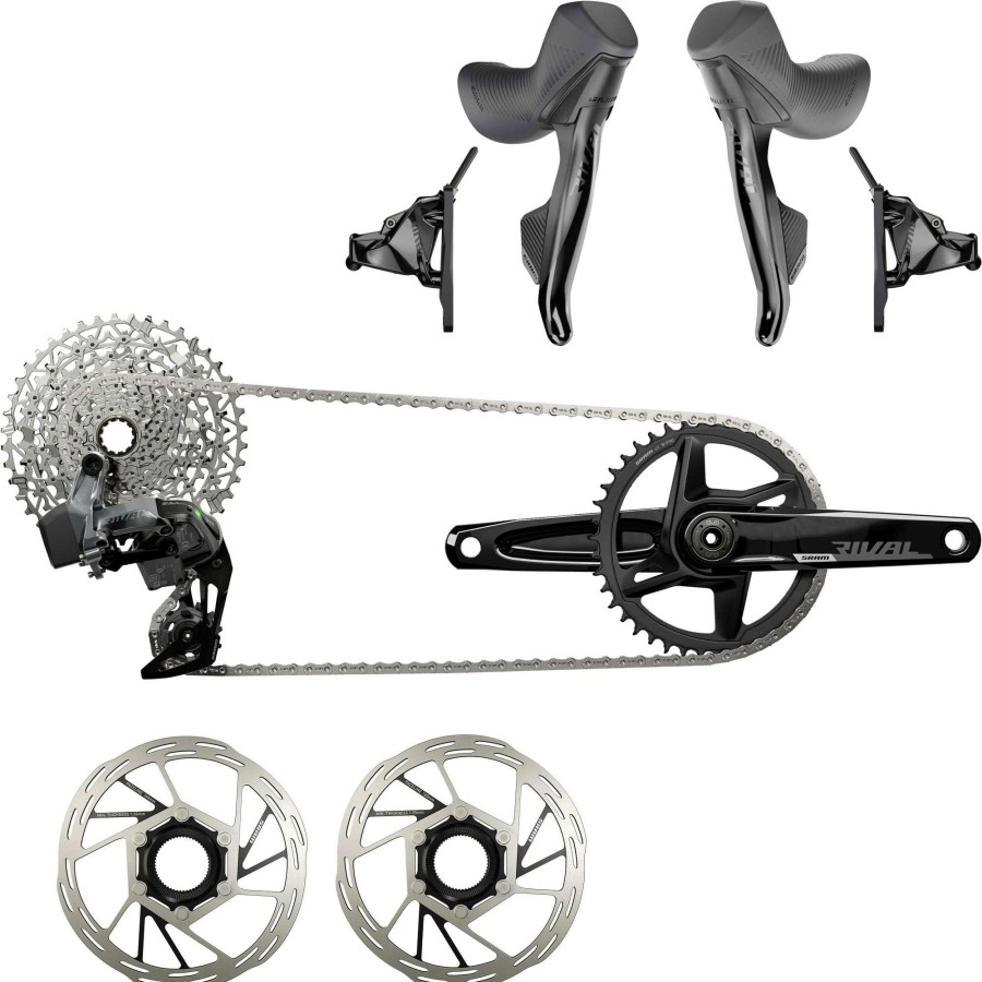 Components * | Sram Latest Fashion Rival Xplr Etap Axs 1X Flat Mount Dub Electronic Groupset