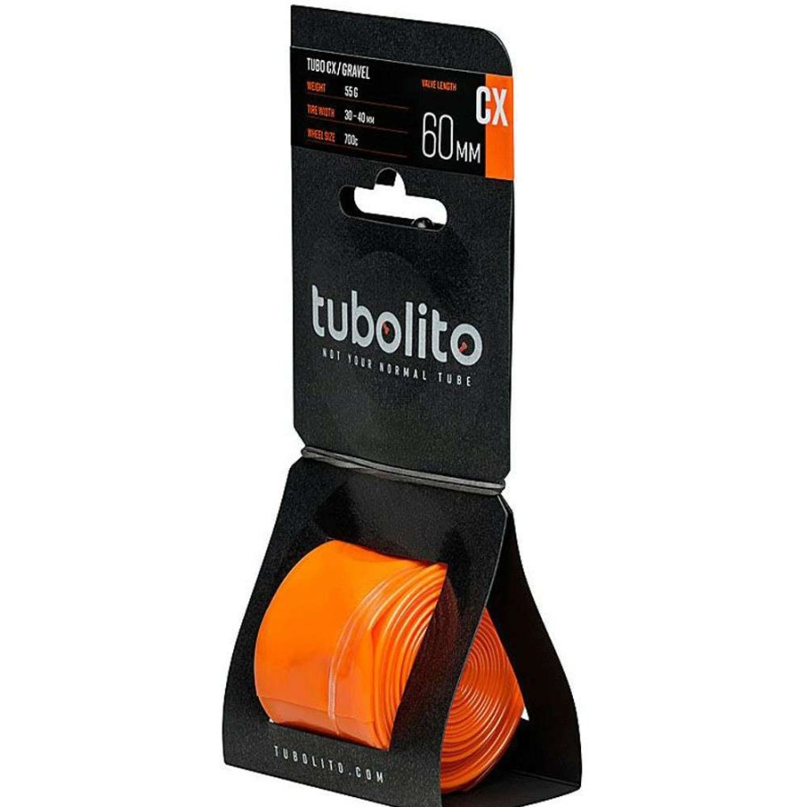 Tyres & Tubes * | Tubolito Latest Fashion Tubo Cx/Gravel Inner Tube 700 30/40Mm Presta Orange