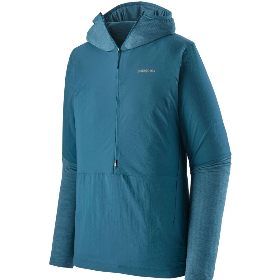 Run Clothing * | Patagonia Discount Airshed Pro Pullover Wavy Blue