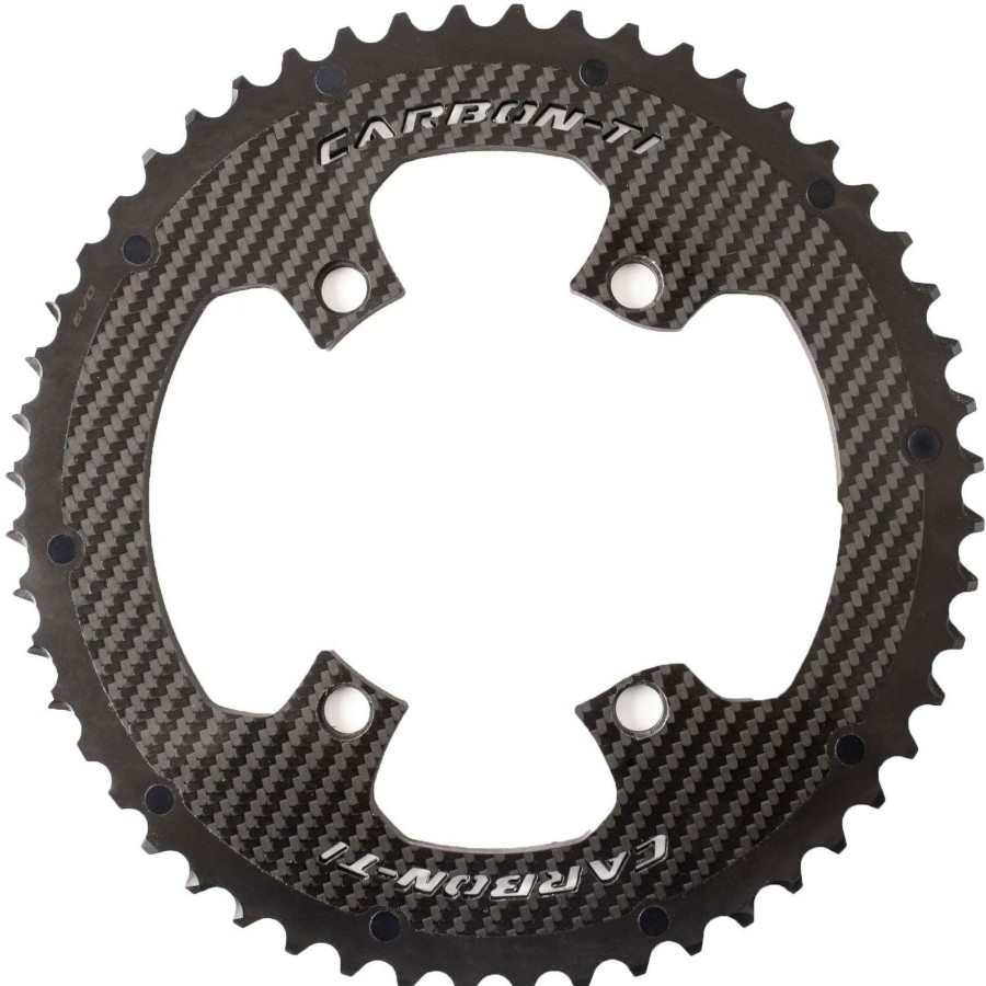 Components * | Carbon-Ti Exquisite Gifts X-Carboring Evo 50 X 110 Da9200 4 Arm Chainring